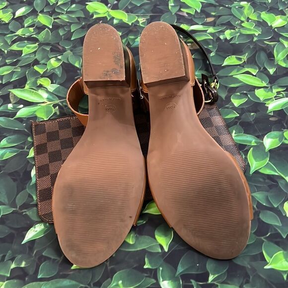 Steve Madden brown ankle boots with wood heel - Picture 4 of 6